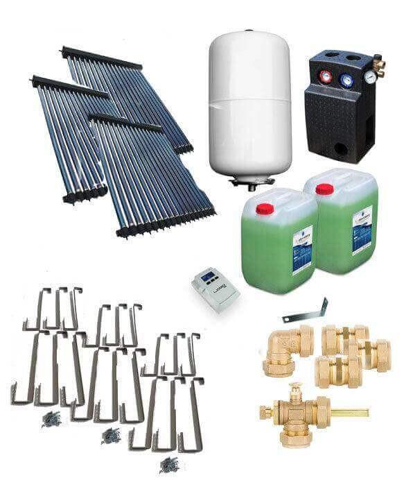 Solarpaket Röhrenkollektor HP22 Schrägdach 10,83 m².