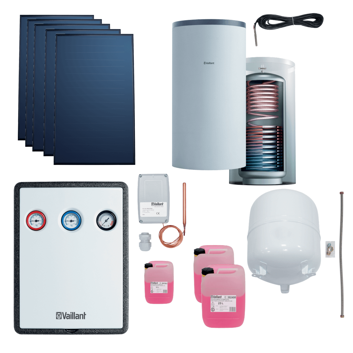 Vaillant Solarpaket Flachkollektoren 12.55 m².
