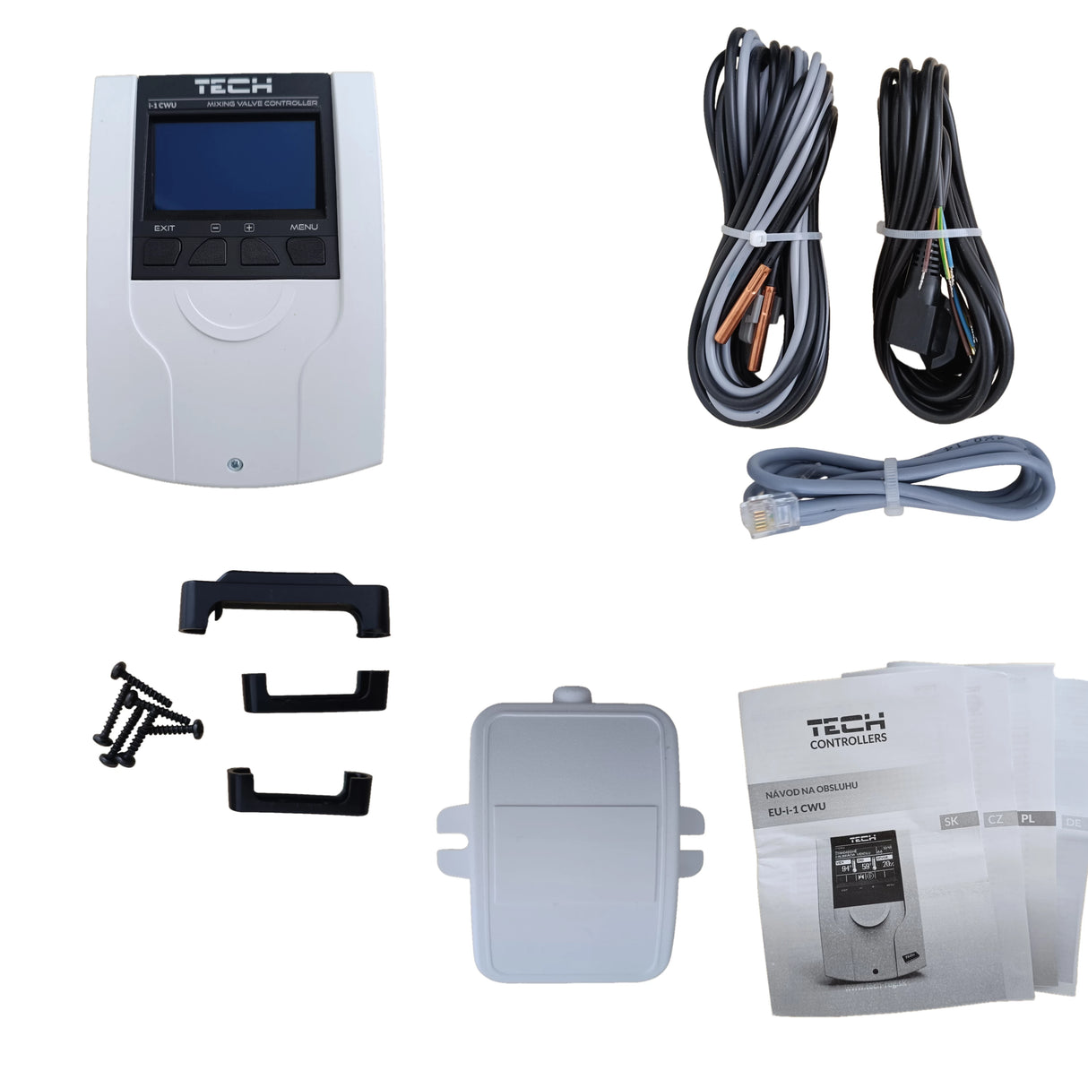 Regolatore del circuito di riscaldamento TECH i-1 CWU con compensazione climatica – valvola miscelatrice + pompa dell'acqua calda