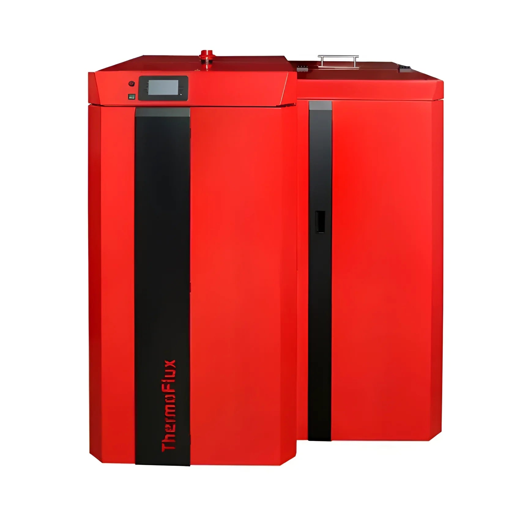 Thermoflux PID Kombi 35 kW mit rotem Heizsystem und schwarzen Akzenten für optimale große brennkammer