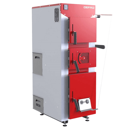 Festbrennstoffkessel Defro DWS 12 kW 🔥 – Effizient für Haushalte und Industrie 🌿, BImSchV-konform, hoher Wirkungsgrad.