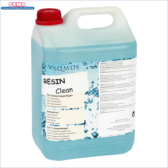 Blaues Resin-Reinigungslösung in Kunststoffbehälter für Ionenaustauscher-Reinigung