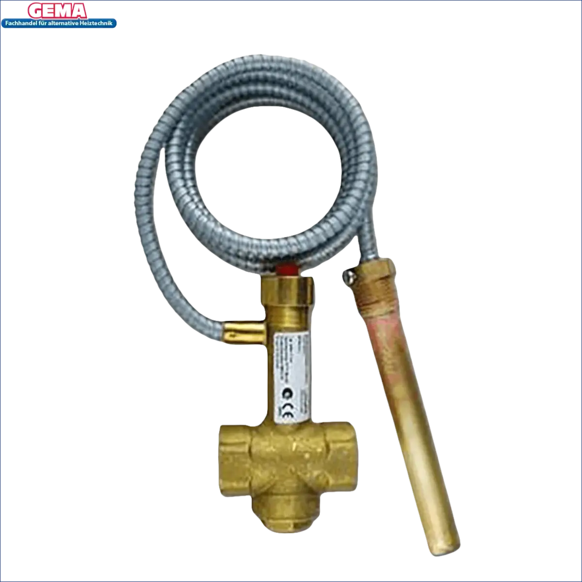 Brass Thermische Ablaufsicherung für Defro Heizkessel mit coiled metal sheath und Temperaturprobe