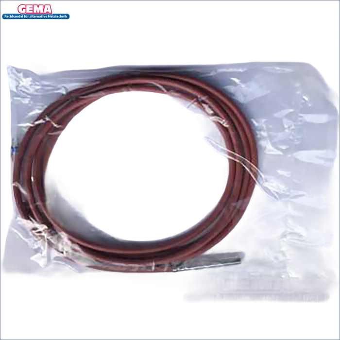 Gespiraler brauner Kabel in Plastiktüte für Thermo Flux Pelling Temperatur-Sensor