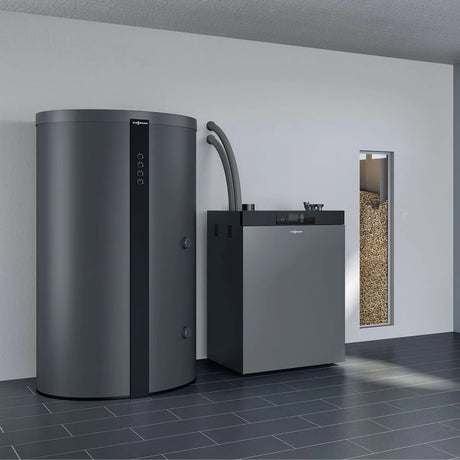 Pelletkessel Viessmann Vitoligno 300-C Heizkessel vollautomatisch 12KW.