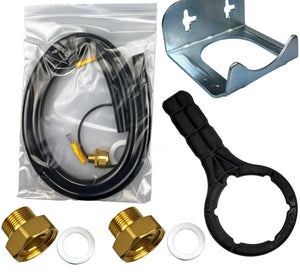 Wasserfilter-Installationskit für Aqmos Hauswasserfilter mit Rückspülung Druckminderer Manometer
