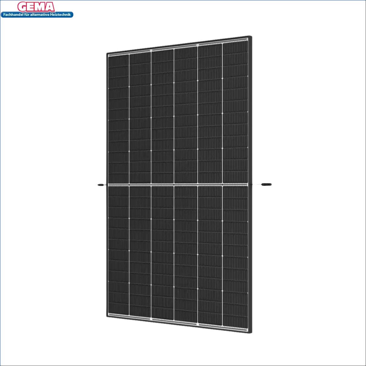 Schwarzes Solar-Panel im Balkonkraftwerk 1680Wp mit Hoymiles HMS-1600-4T Microinverter