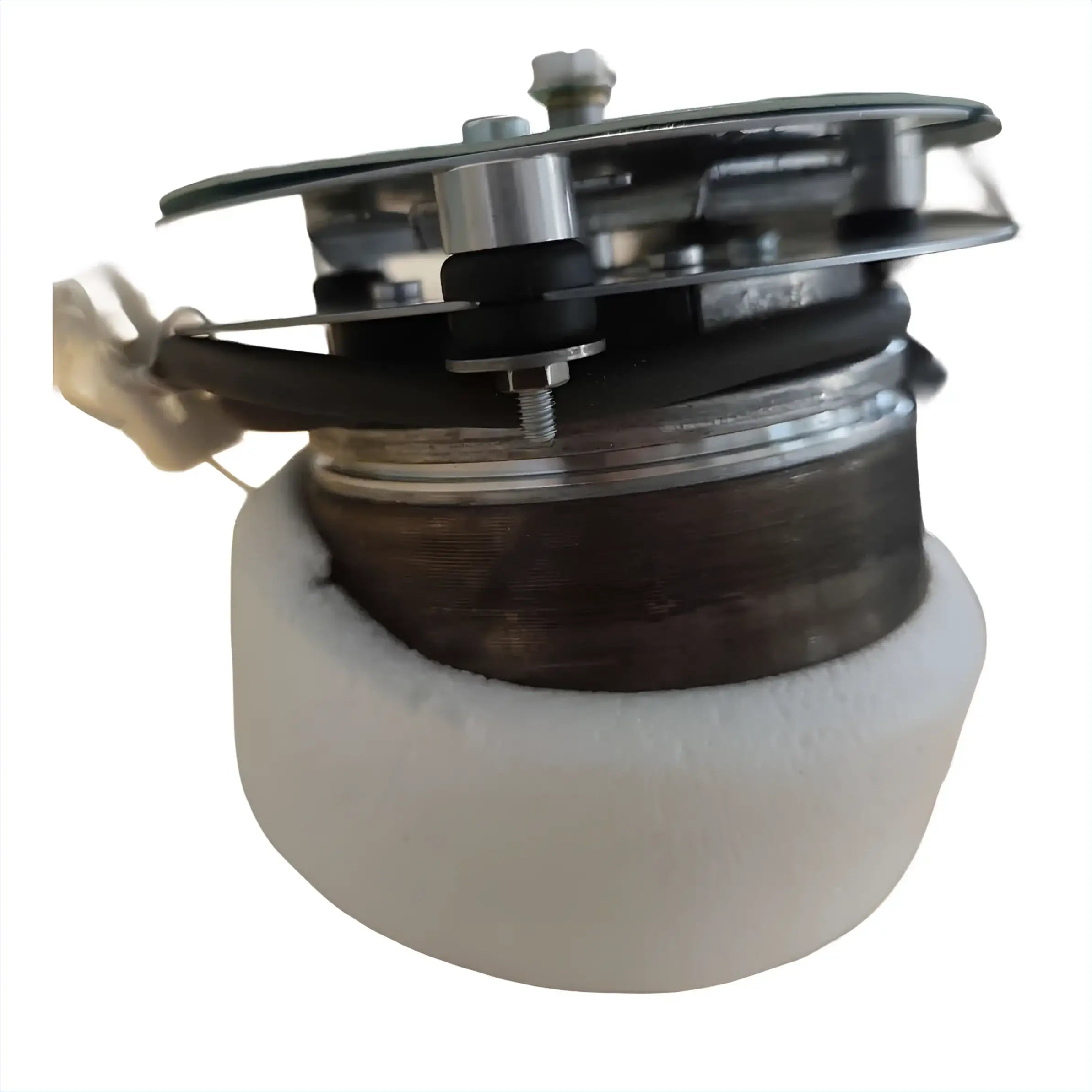 Cylindrischer Gebläse motor mit Montageset und Schaumstoff für Attack Holzvergaserkessel