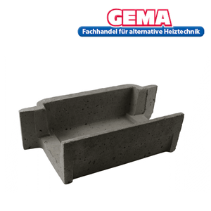 Grauer U-förmiger Schamottestein Brennkammer hinten Attack SLX 45|50|55 kW