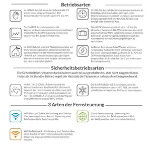 Wasserspeicher mit Elektroheizstab und App-Steuerung incoloy 825-Legierung