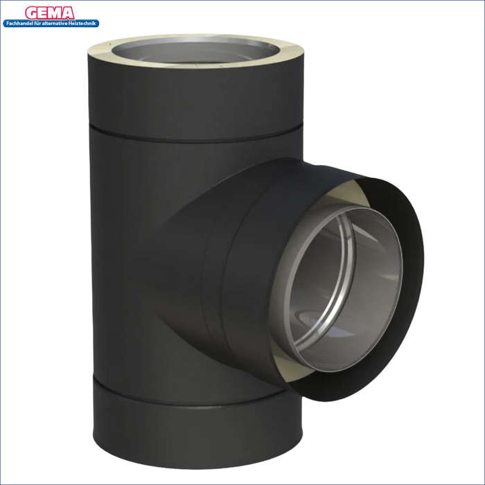 Schwarzer Metallrohrfitting für das DW Neo 150 System, 5-10 Meter Länge
