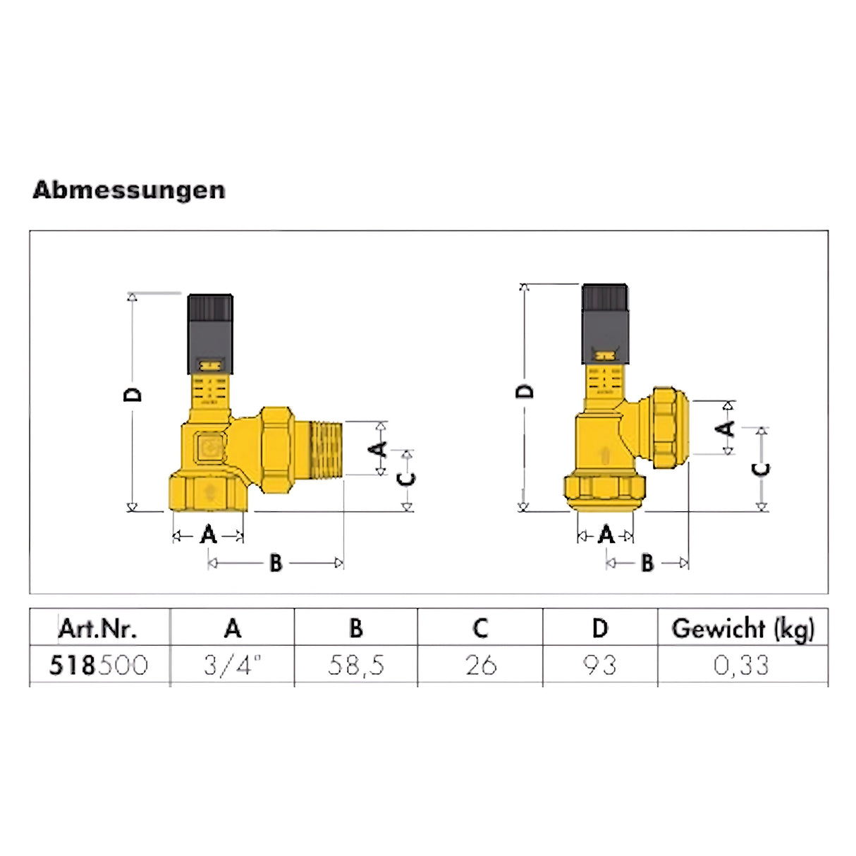 Supapă de presiune diferențială reglabilă cu scară de grade