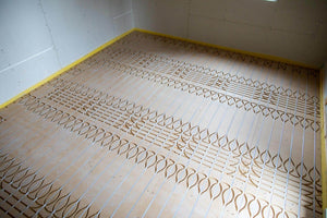 Unterbodenheizung Installation mit dem Öko - Floor - Flächenheizsystem Komplett Set 5,0m²
