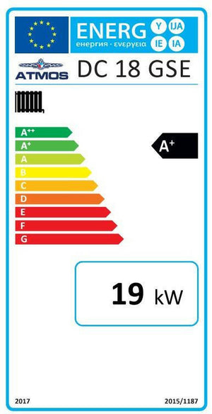 Holzvergaser Atmos GSE Serie 19 kW - Effizient Heizen mit Touch-Regelung 🌲🔥.