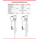 Brauchwasserspeicher 150 L mit Incoloy 825 Heizstab 3 kW.