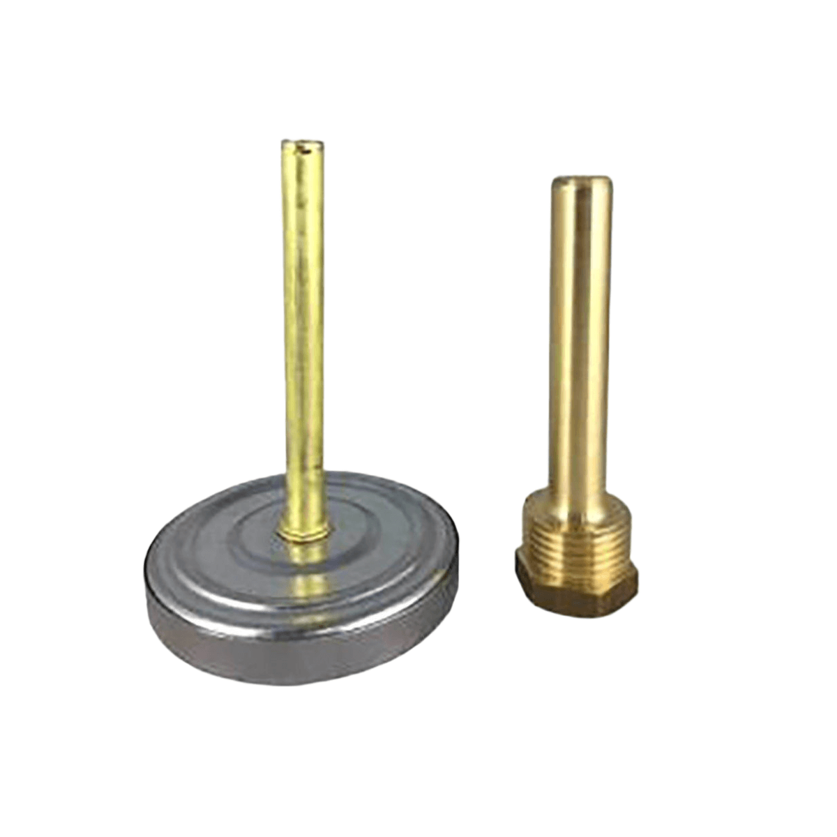 Ersatz Bimetall-Thermometer mit goldenen Tauchhülsen und runder Basis für Wasserspeicher 💧 #Thermometer