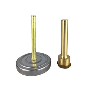Ersatz Bimetall-Thermometer mit goldenen Tauchhülsen und runder Basis für Wasserspeicher 💧 #Thermometer