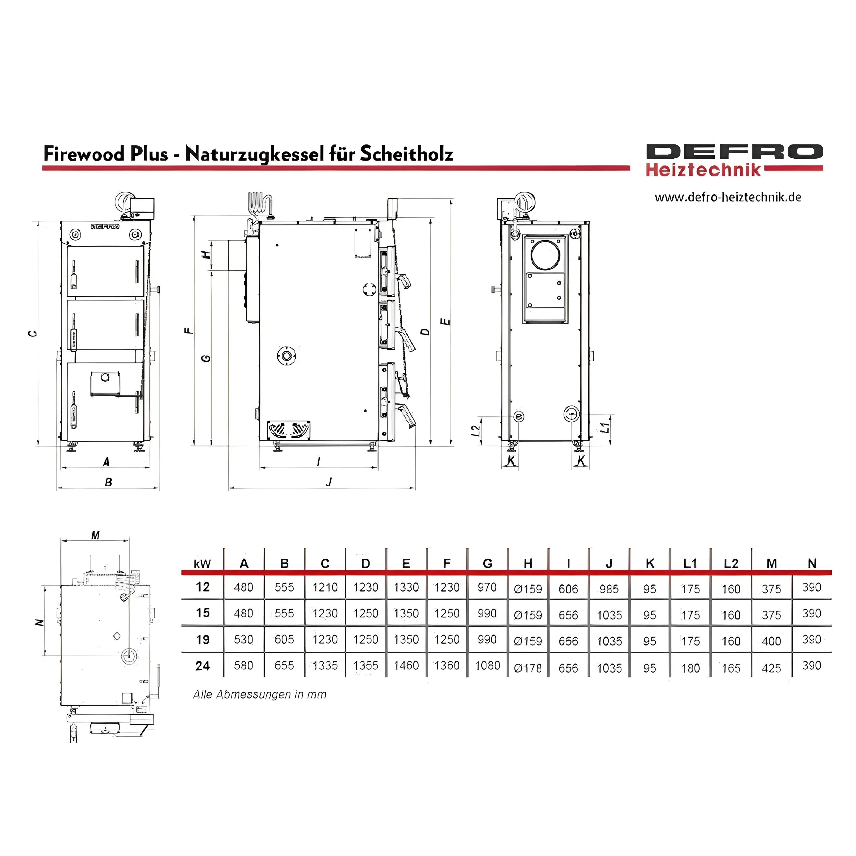 Defro Firewood Plus 12 kW Scheitholzkessel – effizienter Holzvergaser 🔥.