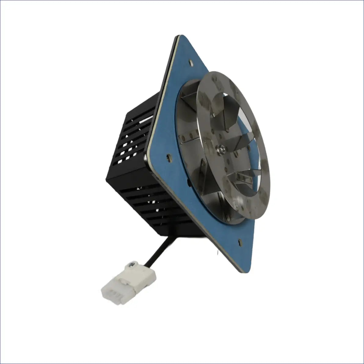 Square-mounted blower fan with electrical connector for Attack Wood gebläse attack Heizsystem
