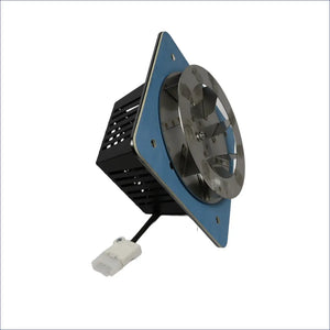 Square-mounted blower fan with electrical connector for Attack Wood gebläse attack Heizsystem