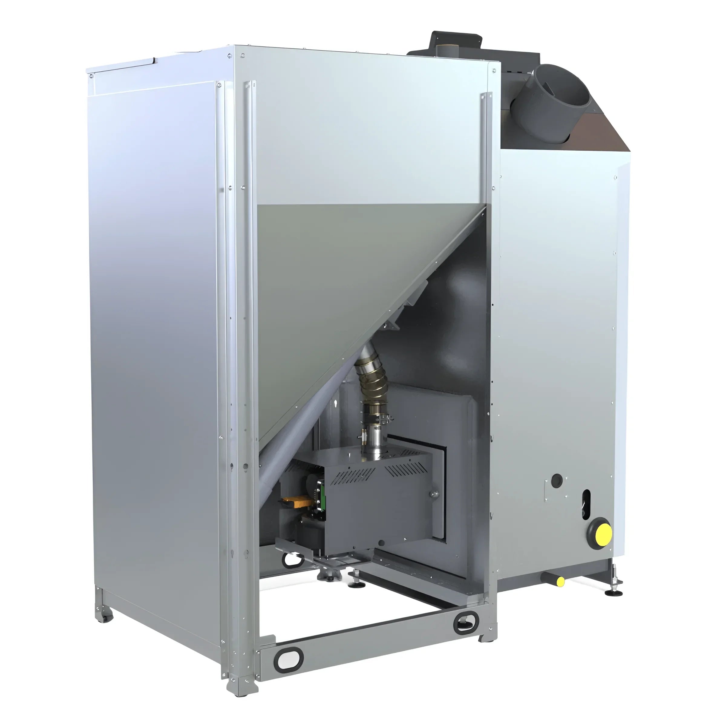 Industrieller Silbergarenofen für Pelletkessel Defro Optima Ekopell 18 kW