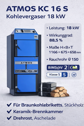 ATMOS Kohlevergaser: Hochwertige Energieeffizienz und umweltfreundliche Verbrennungstechnologie