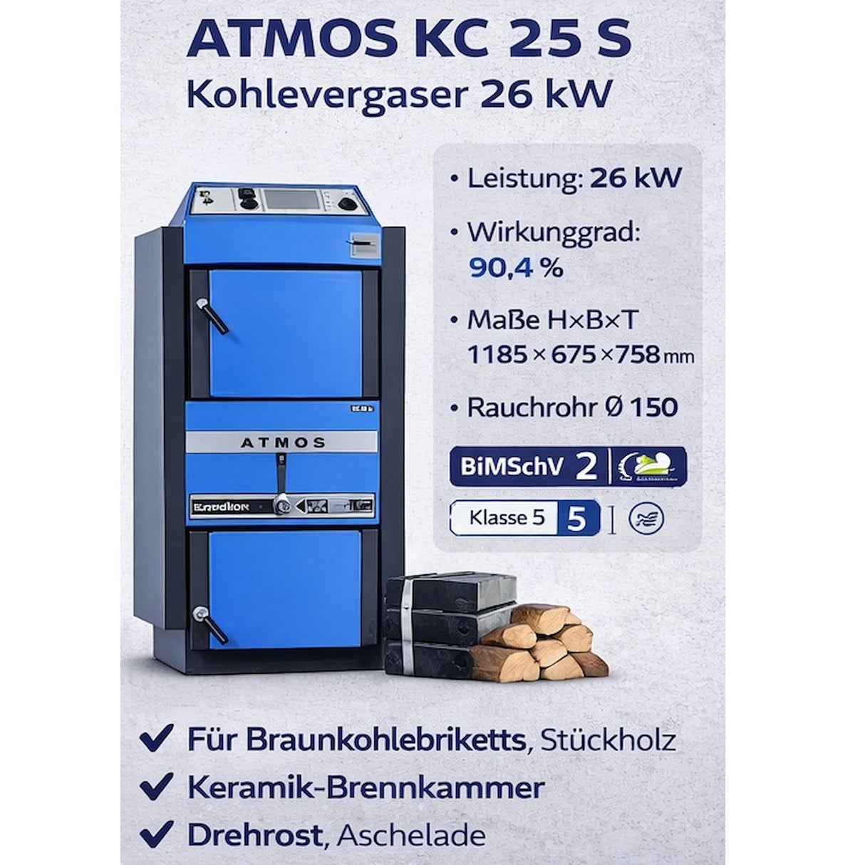 ATMOS Kohlevergaser moderne Technik für effiziente Energiegewinnung und umweltfreundliche Verbrennung