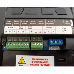 Regolatore del circuito di riscaldamento TECH i-1 CWU con compensazione climatica – valvola miscelatrice + pompa dell'acqua calda