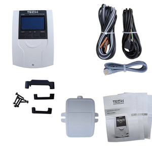 Regolatore del circuito di riscaldamento TECH i-1 CWU con compensazione climatica – valvola miscelatrice + pompa dell'acqua calda