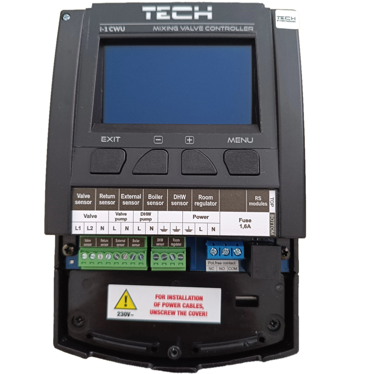 Regolatore del circuito di riscaldamento TECH i-1 CWU con compensazione climatica – valvola miscelatrice + pompa dell'acqua calda