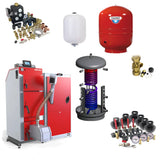 Komplettpaket Defro Komfort Ekopell 14 kW plus Hygienespeicher mit 1 Wärmetauscher.