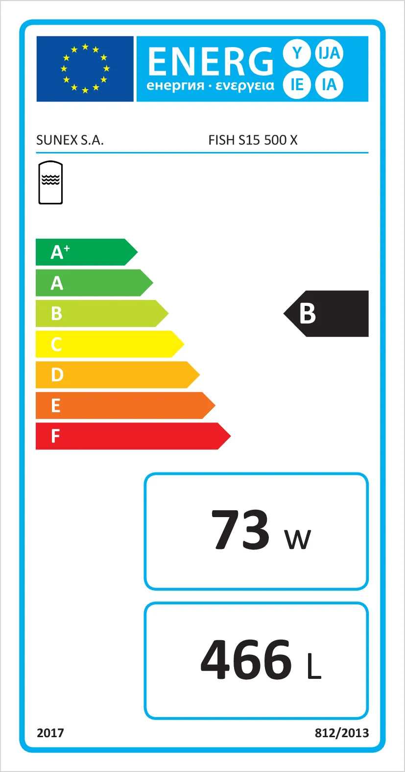 Warmwasserspeicher Wärmepumpenspeicher Sunex Fish S15 mit 1 WT.