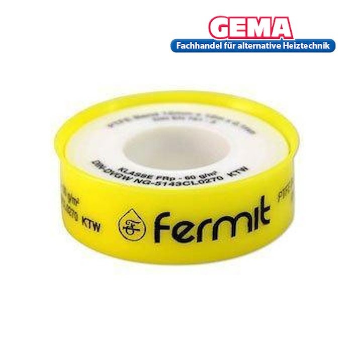 PTFE Gewindedichtband DIN EN751-3 Klasse FRp 12mmx12m-60g/m²