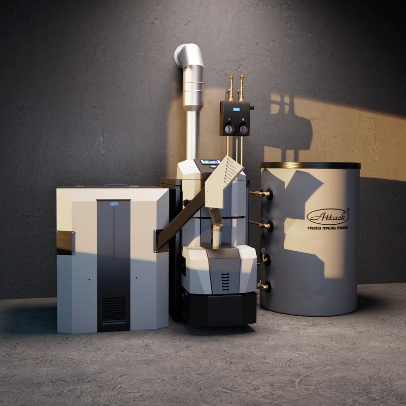 Pellet boiler Attack Pellet 30 Automatic Plus – robust, durable and efficient