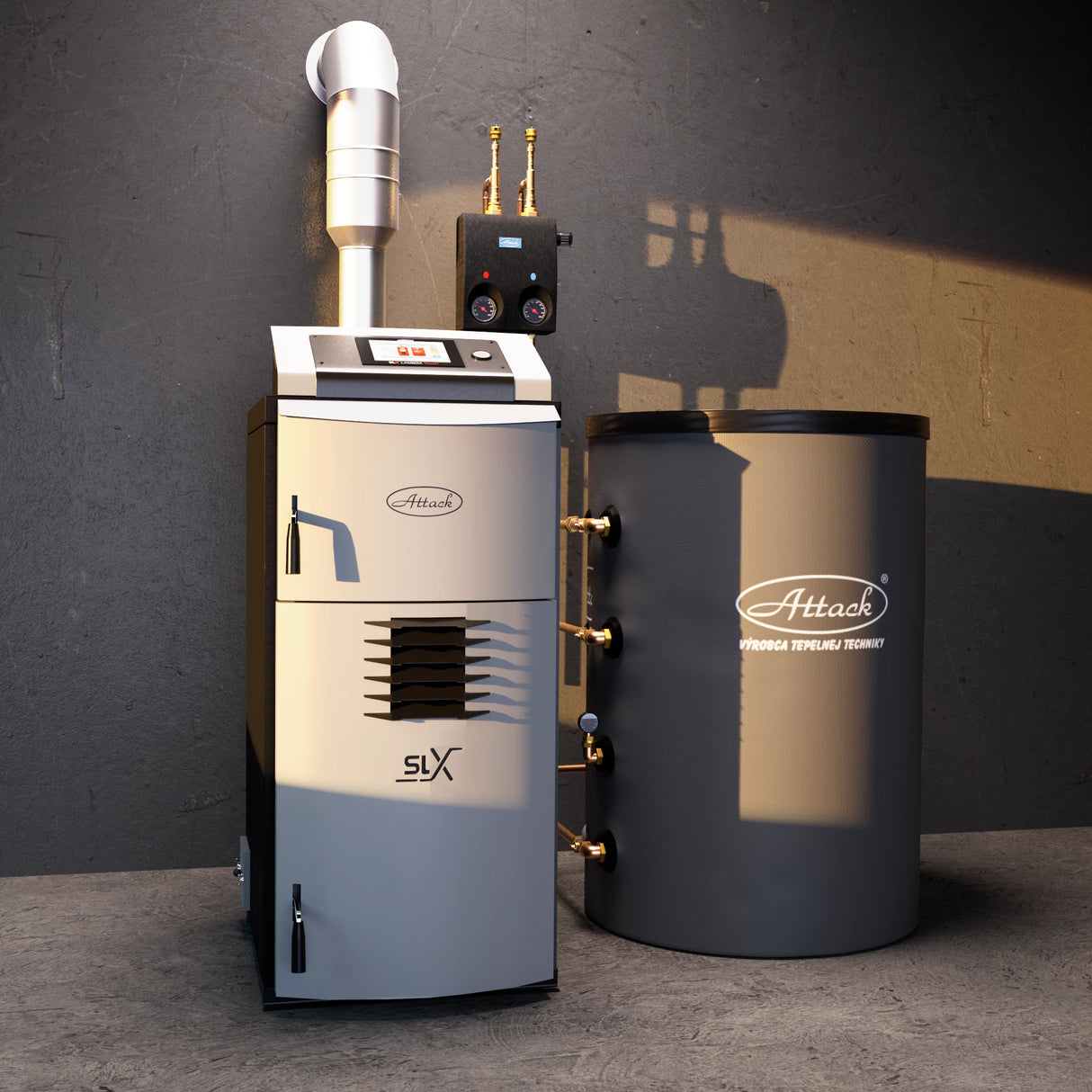 Træforgasser 50 kW ATTACK SLX 50 Profi