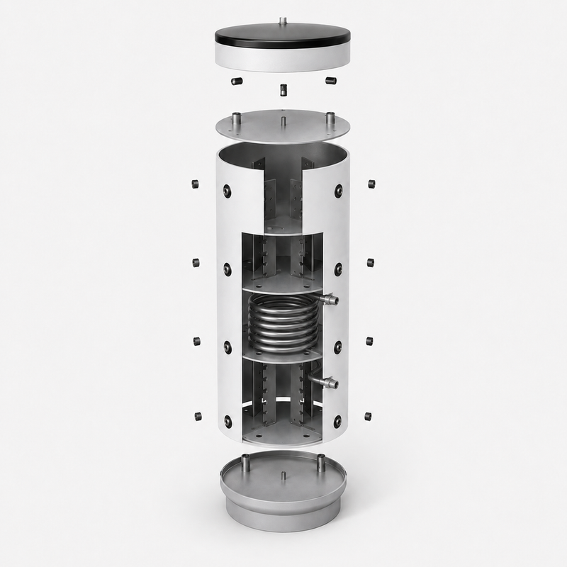 Layer Buffer Tank with 1 Heat Exchanger – 600 Liters
