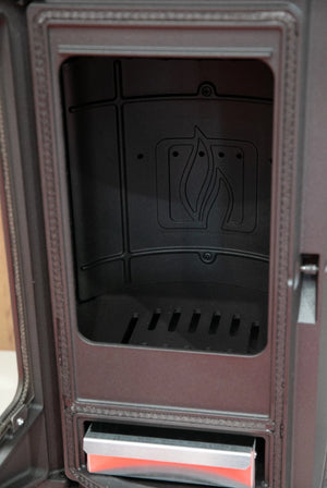 Moderner Gusskaminofen, raumluftunabhängig für effiziente und sichere Wärme in Ihrem Zuhause