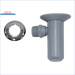 Plumbing-Armatur mit Chrom-Escutcheon für Ablauftrichter mit Siphon und Rose