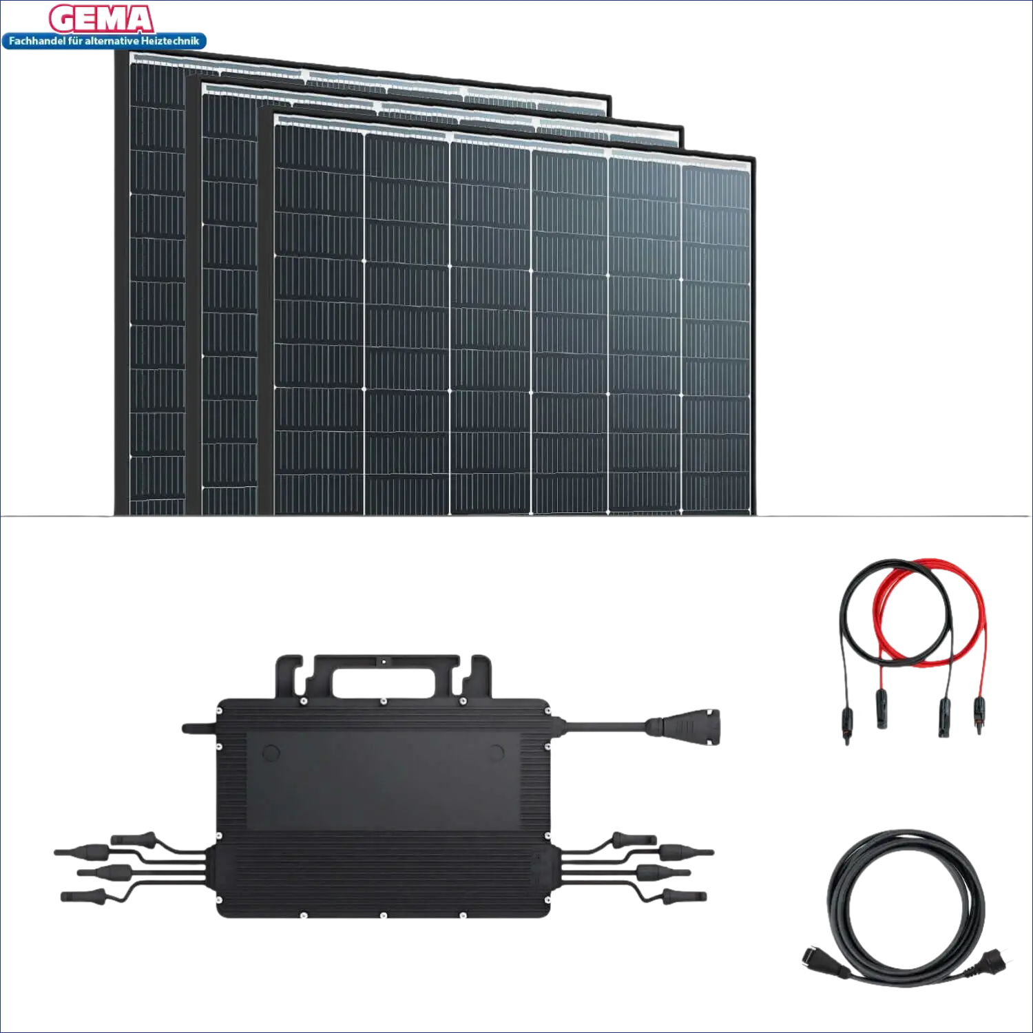 Solarplatten-Set für Balkonkraftwerk mit 870Wp Leistung für nachhaltige Stromerzeugung