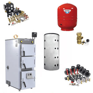 Defro Firewood 15 kW plus Pufferspeicher ohne WT - GEMA Shop