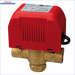 Rotes und messingfarbiges motorisiertes Ventil für das Drei-Wege-Zonenventil ORKLI