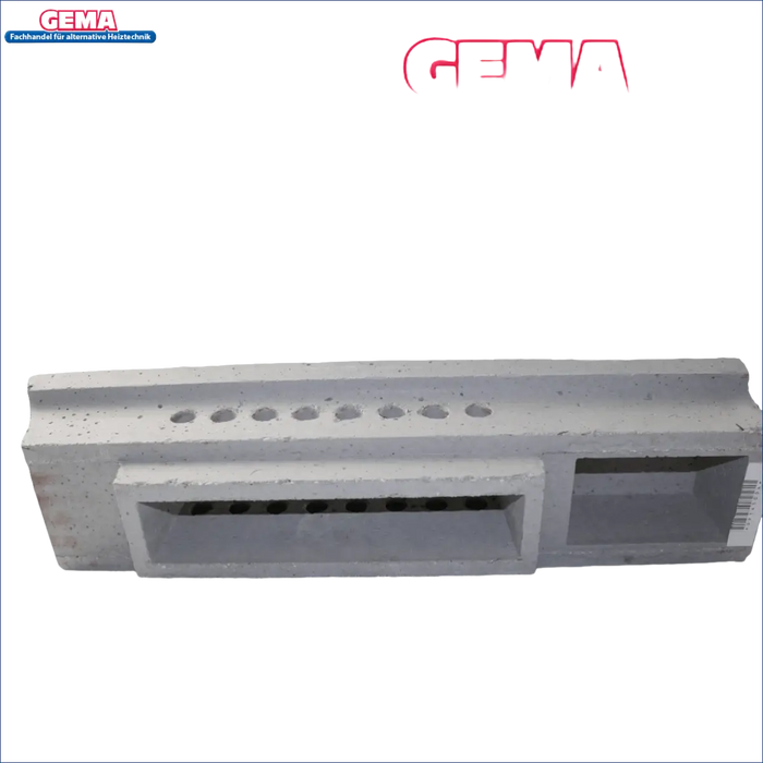 Rechteckiger Betonkörper mit Löchern und Öffnungen für Düsenstein Attack SLX 40-55 kW