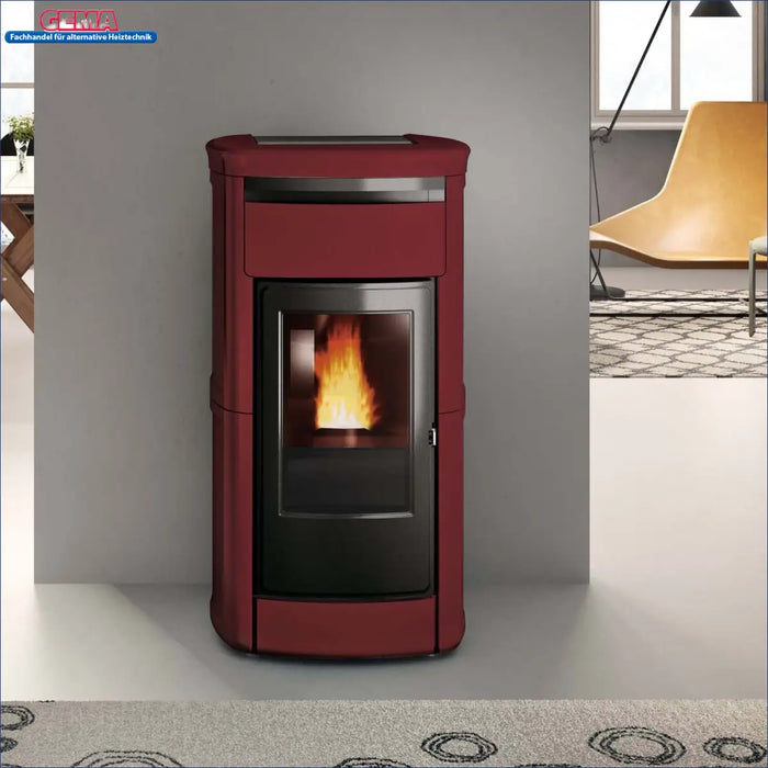 Marone Pelletheizung mit Glastür für effiziente Wärme und modernes Design