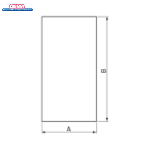 Stilisierte Smartphone-Umrissansicht für ESBE CTF150 Serie Rauchgasthermostat CTF151