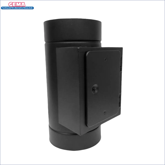 Schwarzer Ofenrohr mit Reiniger für DW Neo 150 schwarz 5-10 Meter