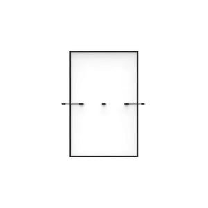 Rectangular schwarze Rahmen Whiteboard mit kleinen Maßen und hitzevorgespanntem Glas