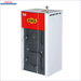 Roter und weißer Festbrennstoff-Vergaserkessel Rojek KTP 30 kW