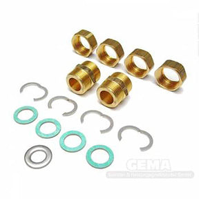 Fittingsatz DN16 für Solarleitung zur sicheren Verbindung von Solarrohren - GEMA Shop