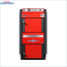 Rotes und graues Holzvergaser-Heizkessel Atmos GS 40 kW, Holzvergasertechnik