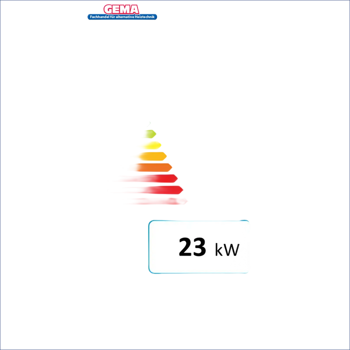 Energieeffizienzlabel für den Holzvergaser Atmos DC 25GSE Heizgerät